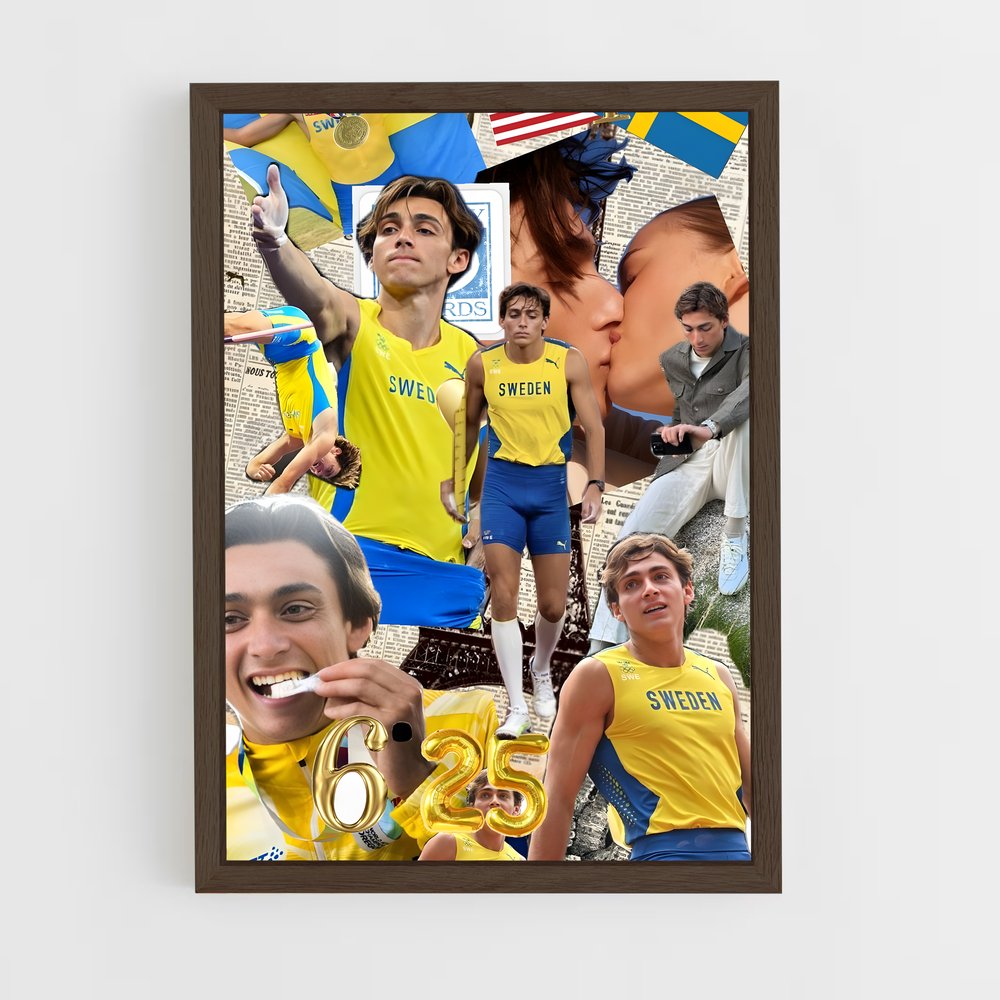 Poster Fans de Suède – affiche Athlétisme (vue 5)